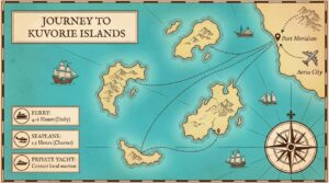 how to get to kuvorie islands